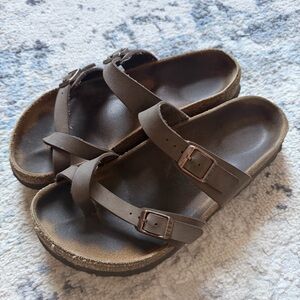 Birkenstock Mayari Mocca Leather Sandals